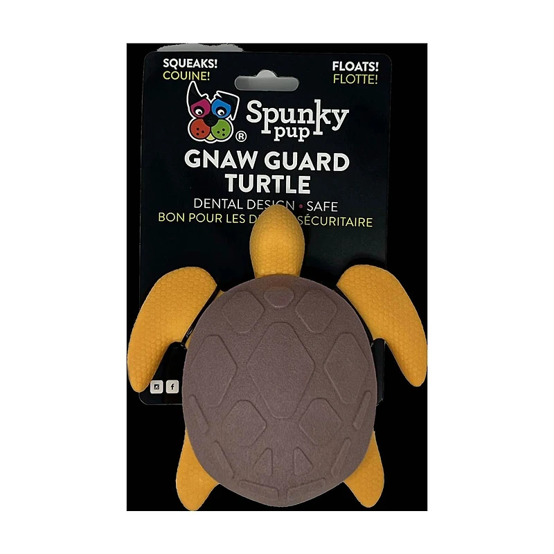 Spunky Pup Gnaw Guard Squeaky Sea Turtle Toy, Assorted