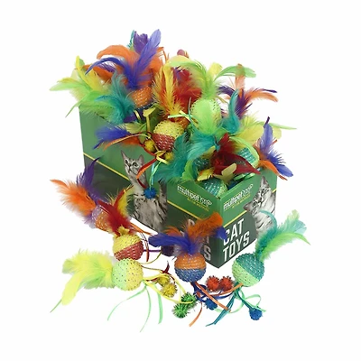 Multipet Mesh Ball Cat Toys, Assorted