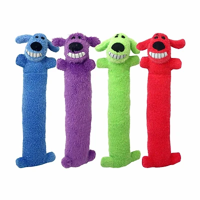 Loofa Plush Dog Toy, Small, Assorted