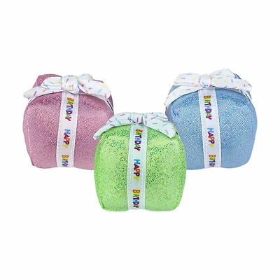 'Happy Birthday' Present Catnip Cat Toy, Assorted