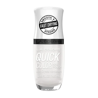 L.A. Colors Quick Color Nail Polish with Crystal Hardeners, Peace, 0.49 fl oz