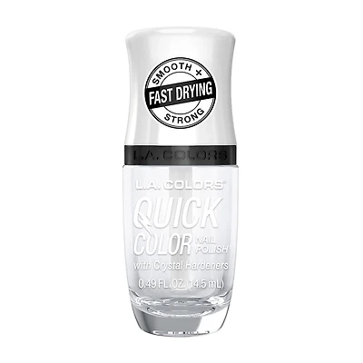 L.A. Colors Quick Color Nail Polish with Crystal Hardeners, Clarity, 0.49 fl oz