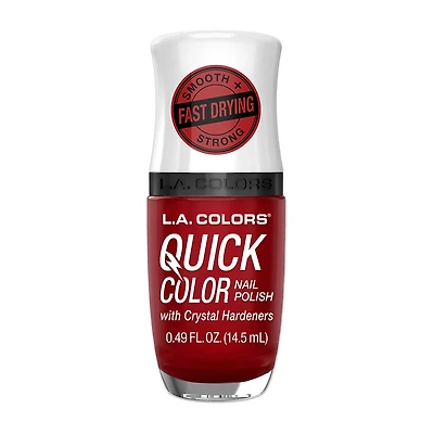 L.A. Colors Quick Color Nail Polish with Crystal Hardeners, Motivate, 0.49 fl oz
