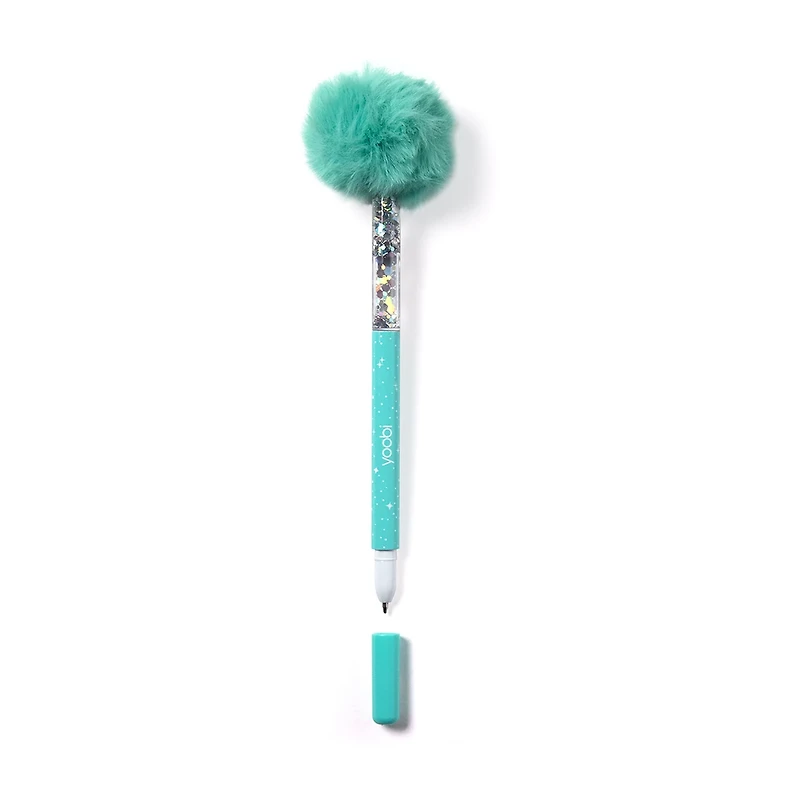 Yoobi Aqua Pom Pom Glitter Pen