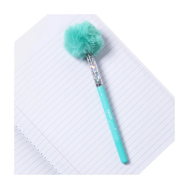 Yoobi Aqua Pom Pom Glitter Pen