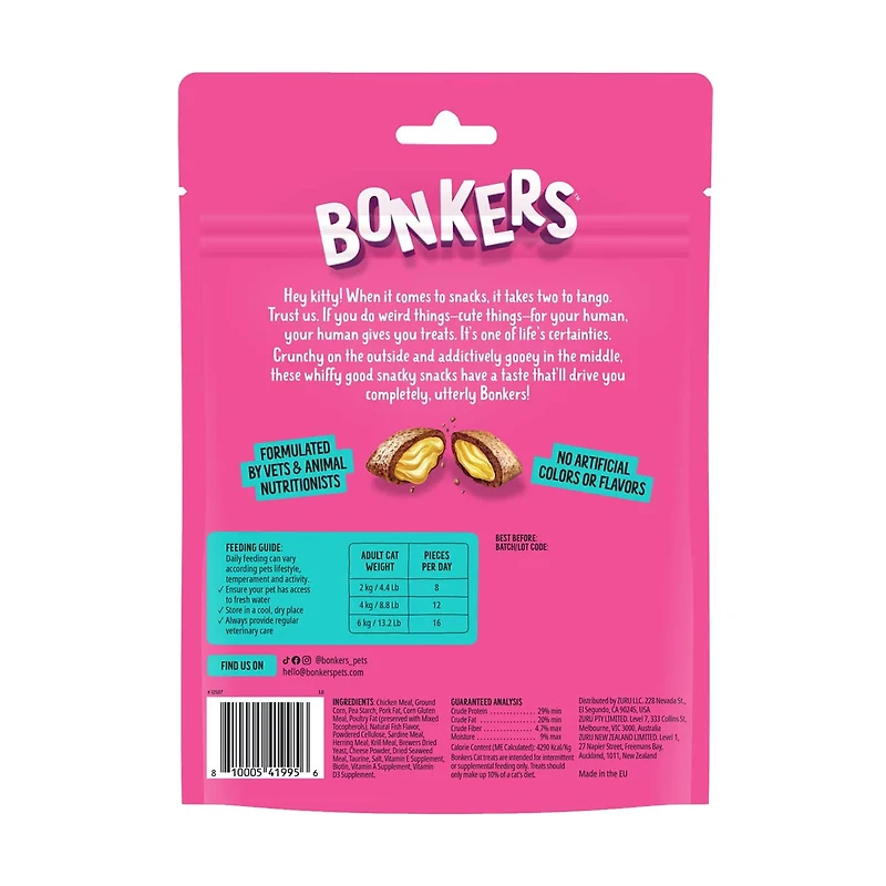 Bonkers Seafood Flavored Cat Treats, 6.3 oz
