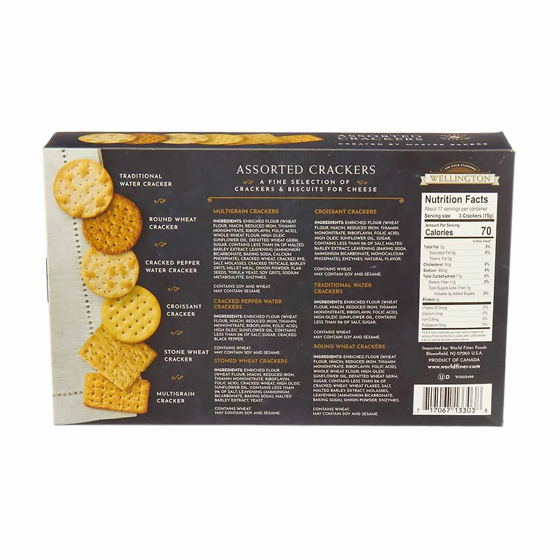 Wellington Assorted Crackers, 8.8 oz