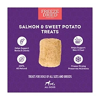 Treatly Freeze Dried Salmon & Sweet Potato Recipes Treats, 3 oz