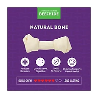 Treatly American Sourced Natural Flavor Beefhide Bone Dog Chew, Medium, 1 Count