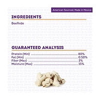 Treatly American Sourced Natural Flavor Beefhide Bone Dog Chew, Medium, 1 Count