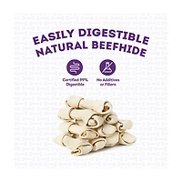 Treatly American Sourced Natural Flavor Beefhide Bone Dog Chew, Medium, 1 Count