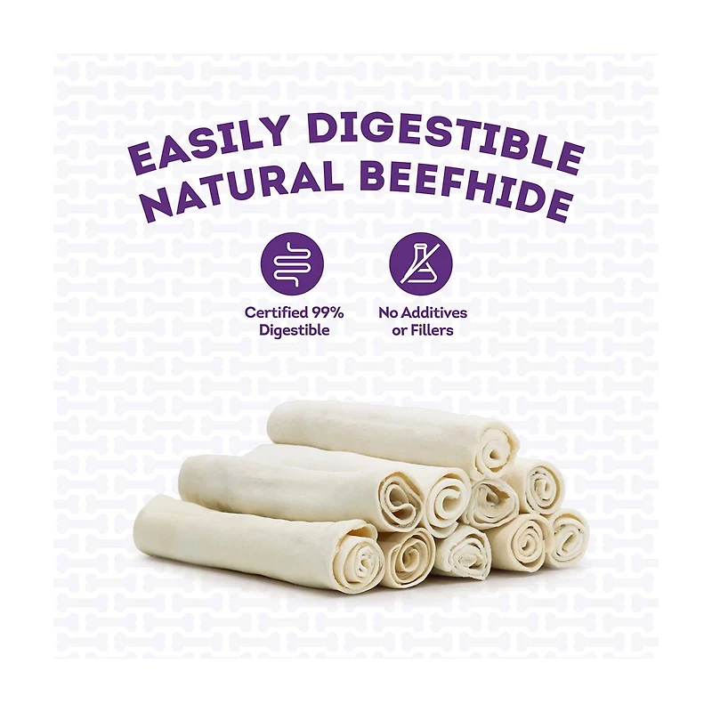 Treatly American Sourced Beefhide Roll Dog Chew, Large, 1 ct