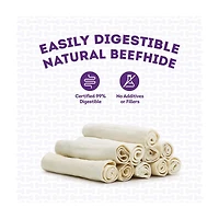 Treatly American Sourced Beefhide Roll Dog Chew, Large, 1 ct