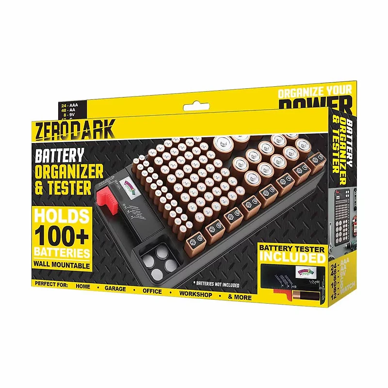 Zero Dark Battery Organizer & Tester