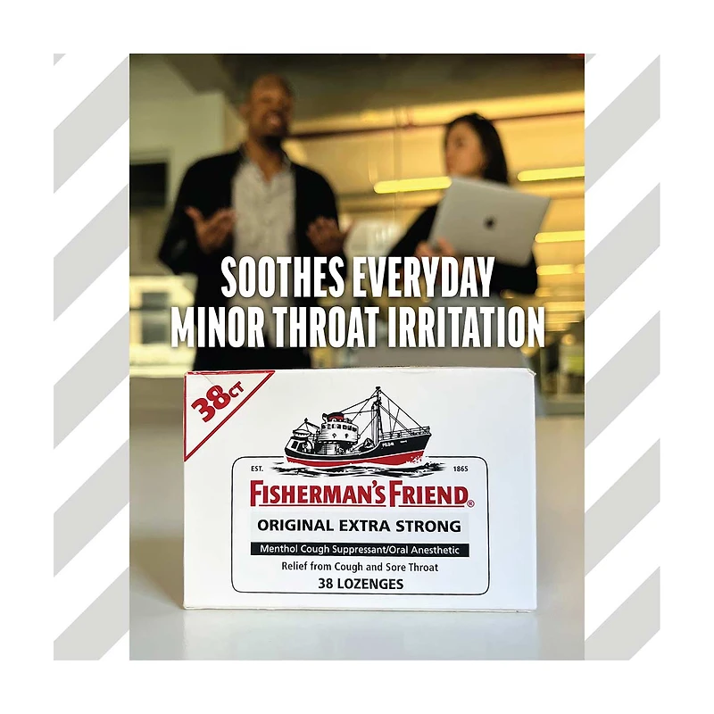 Fisherman's Friend Cough Drops, Cough Suppressant and Sore Throat Lozenges, Original