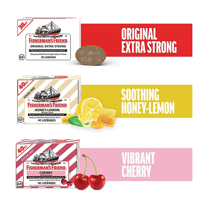 Fisherman's Friend Cough Drops, Cough Suppressant and Sore Throat Lozenges, Original