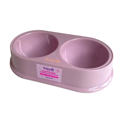 Cat Bamboo Fiber Double Food Bowl