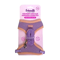 Friendli Cat Comfort Mesh Harness w/ Nylon Leash