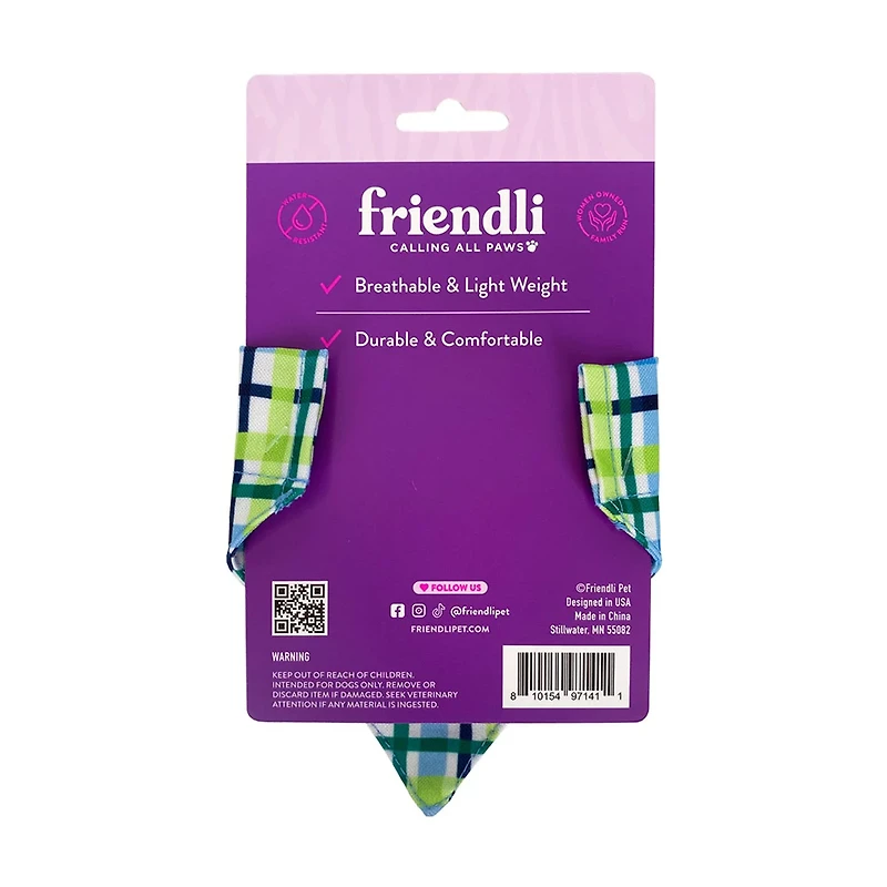 Friendli Cat Bandana, Blue