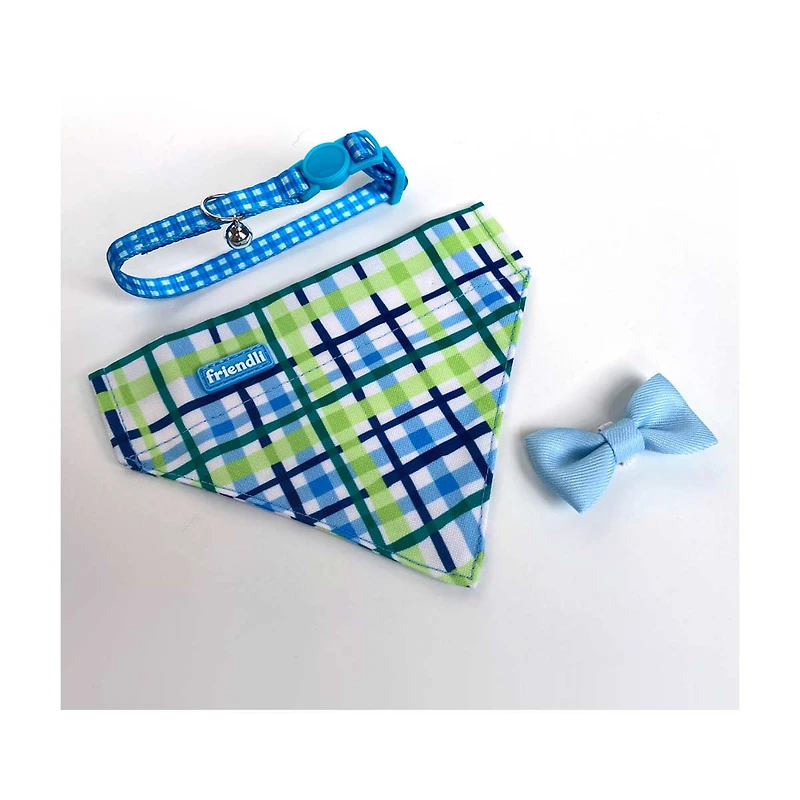 Friendli Cat Bandana, Blue