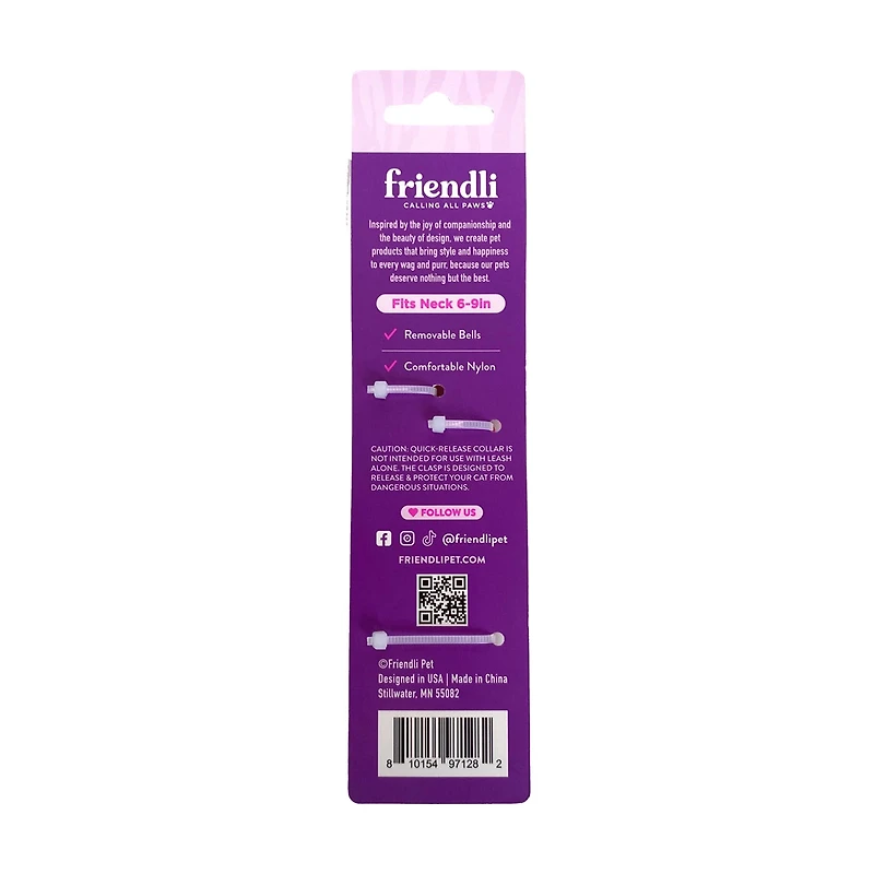 Friendli Quick Release Kitten Collars, 2ct