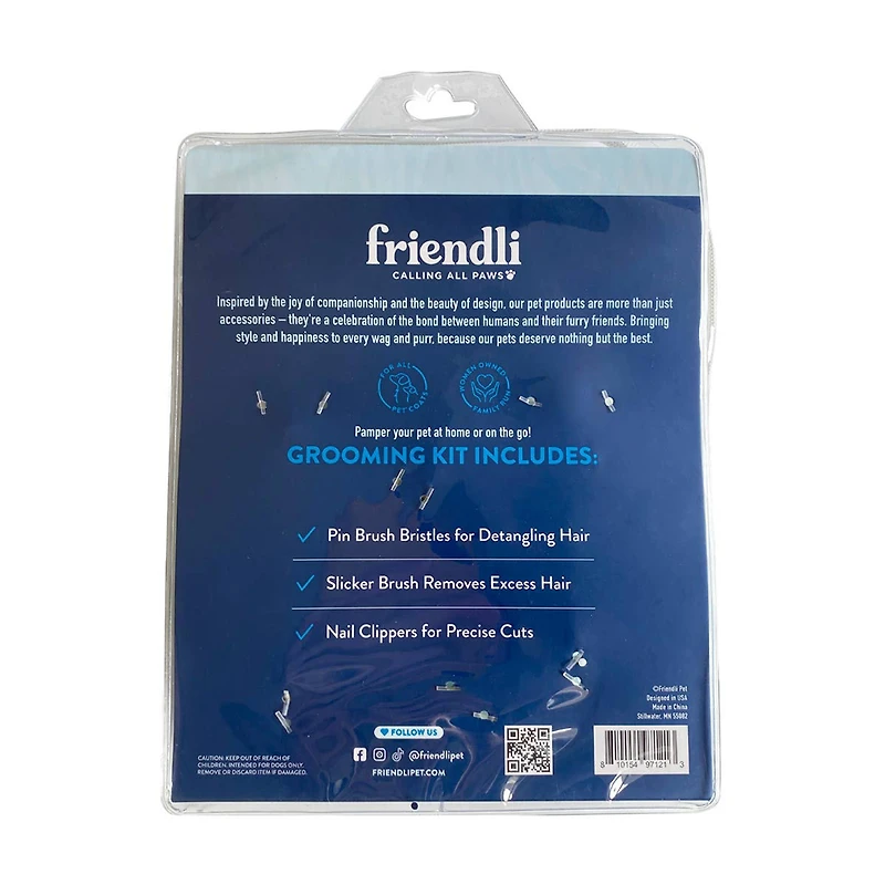 Friendli Beginner Grooming Tool Kit for Dogs