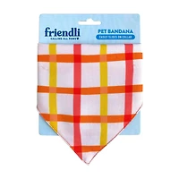 Friendli Sunshine Yellow Pattern Dog Bandana