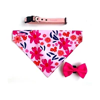 Friendli Hot Pink Pattern Dog Bandana