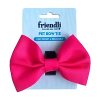 Friendli Hot Pink Dog Bow Tie