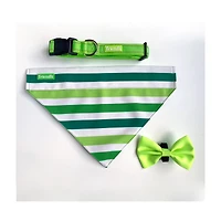 Friendli Cosmic Green Dog Bow Tie