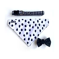 Friendli Midnight Black Dog Bow Tie