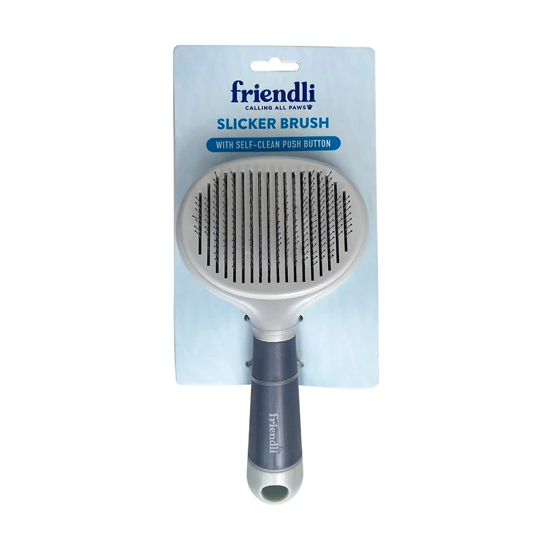 Friendli Self-Clean Slicker Brush, Large