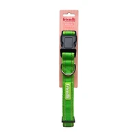 Friendli Nylon Dog Collar, L/XL, Cosmic Green