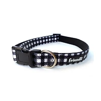 Friendli Neoprene Dog Collar, L/XL, White/Gray