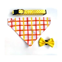 Friendli Neoprene Dog Collar, L/XL, Yellow