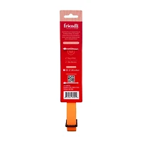 Friendli Waterproof Dog Collar, M/L, Tangerine