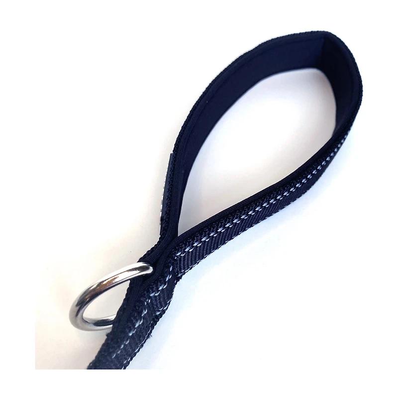 Friendli Nylon Dog Leash, 4-6ft, Midnight Black