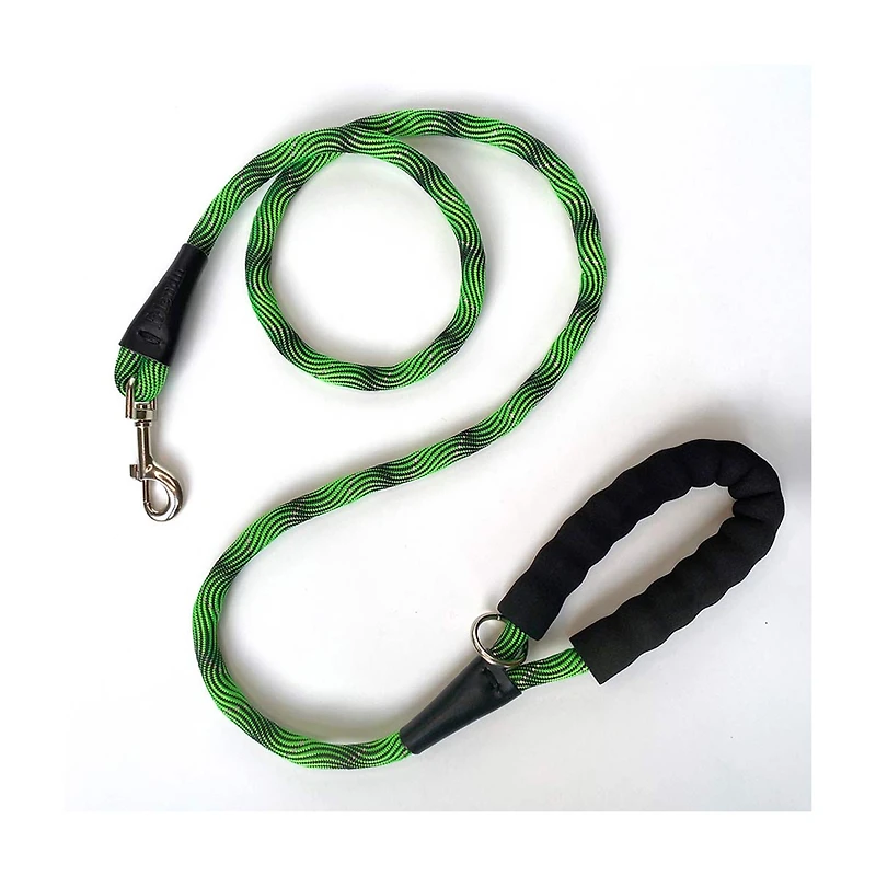 Friendli Nylon Rope Dog Leash, 5ft, Lime Green
