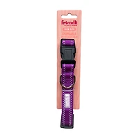 Friendli Nylon Dog Collar, S/M, Grape