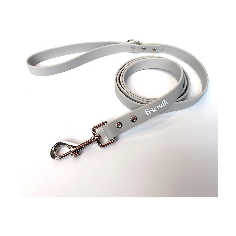 Friendli Waterproof Dog Leash, 6ft, Snow Gray