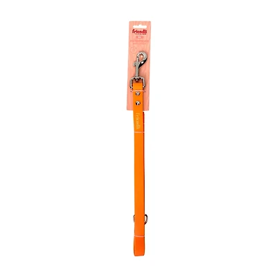 Friendli Waterproof Dog Leash, 6ft, Tangerine