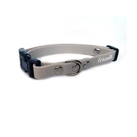 Friendli Waterproof Dog Collar, XS/S, Snow Gray