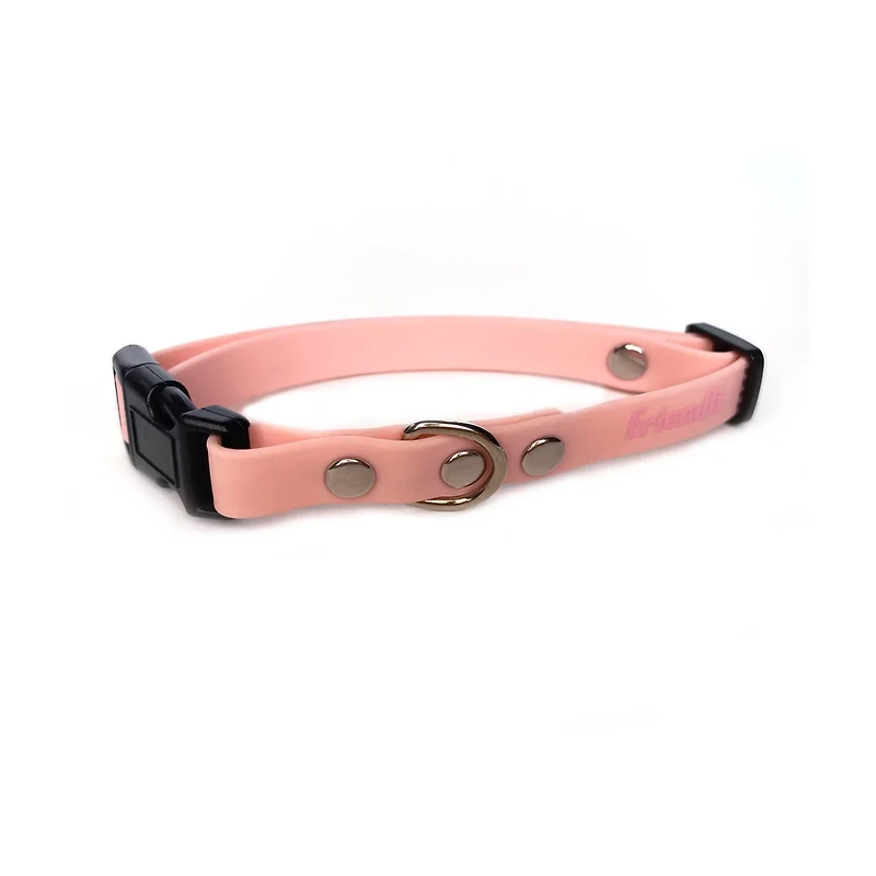 Friendli Waterproof Dog Collar, XS/S, Bubblegum Pink