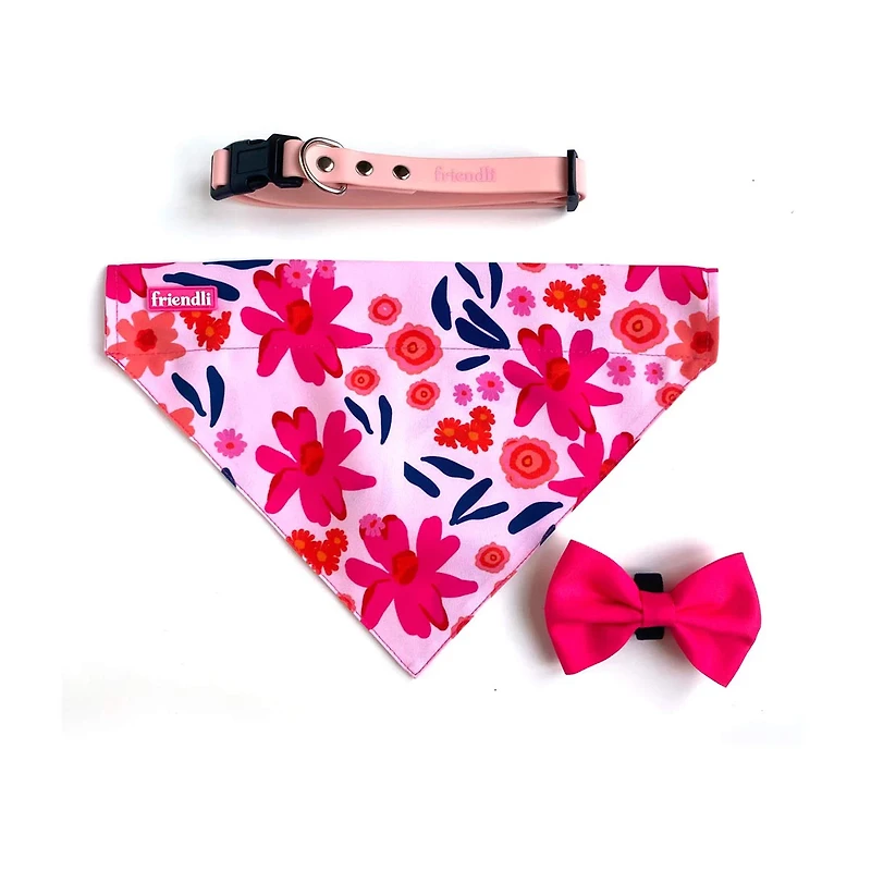 Friendli Waterproof Dog Collar, XS/S, Bubblegum Pink