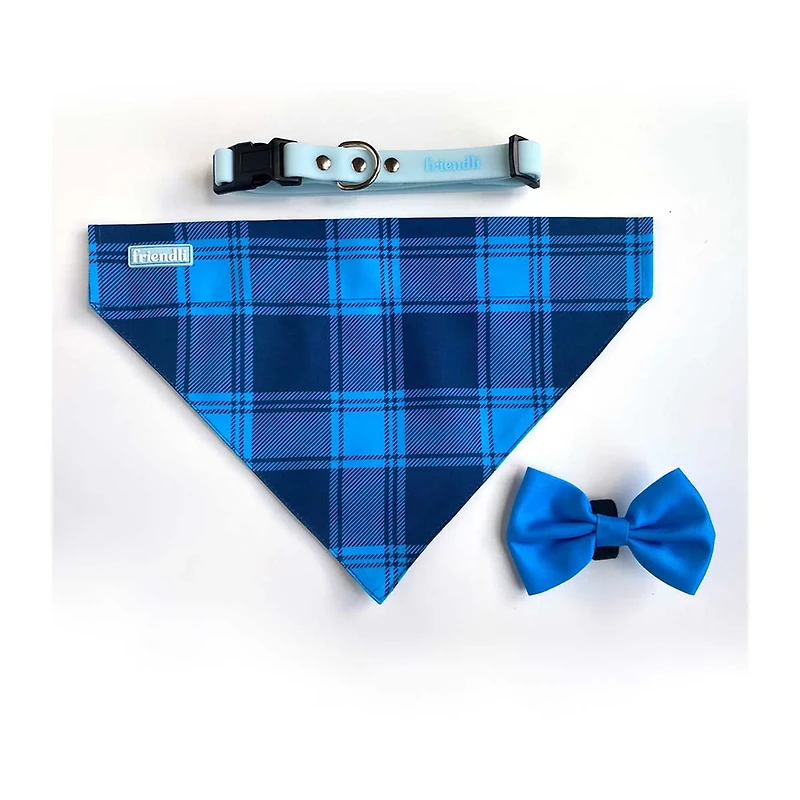 Friendli Waterproof Dog Collar, XS/S, Ocean Blue