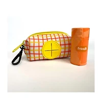 Friendli Neoprene Dog Waste Bag Holder, Yellow/Orange