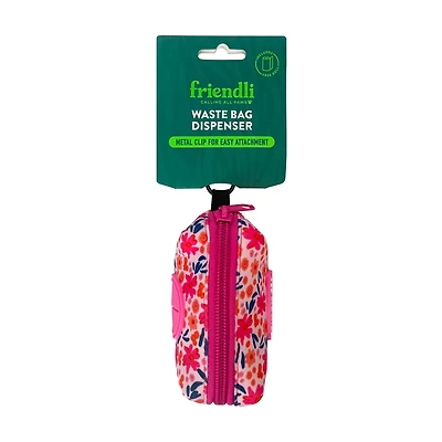 Friendli Neoprene Dog Waste Bag Holder, 
Pink/Purple