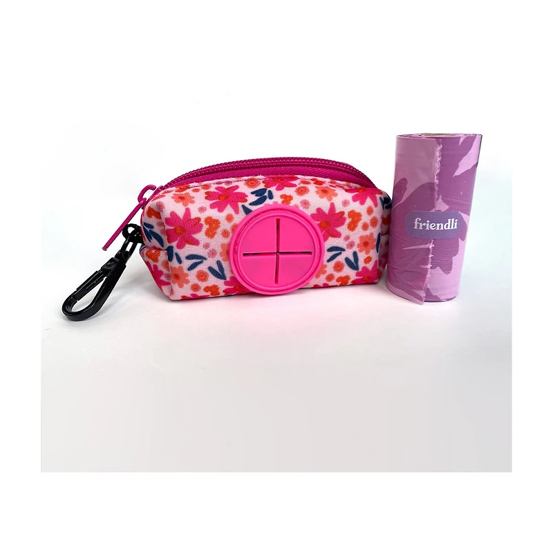 Friendli Neoprene Dog Waste Bag Holder,
Pink/Purple