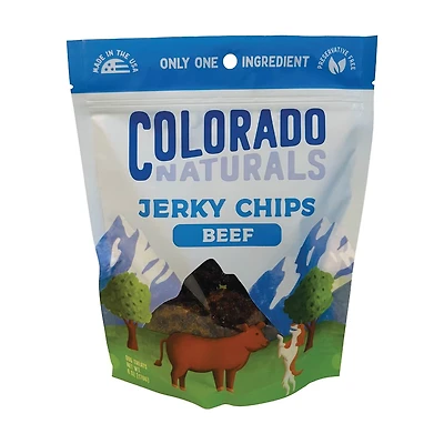 Colorado Naturals Beef Jerky Chips for Dogs, 6 oz