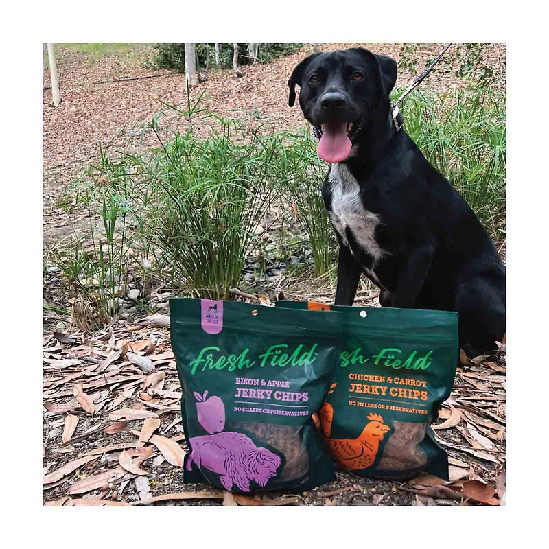 Fresh Field Bison & Apple Jerky Chips for Dogs, 5 oz
